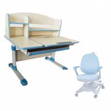 Children Kids Ergonomic 1M Study Desk with Adjustable Swivel Chair Set